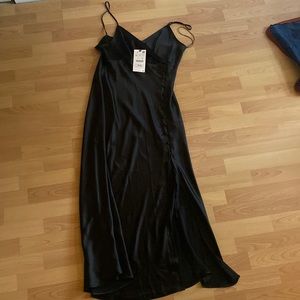 Zara silk dress with buttons